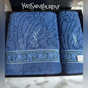 Yves Saint Laurent blue Towel Set from YSL